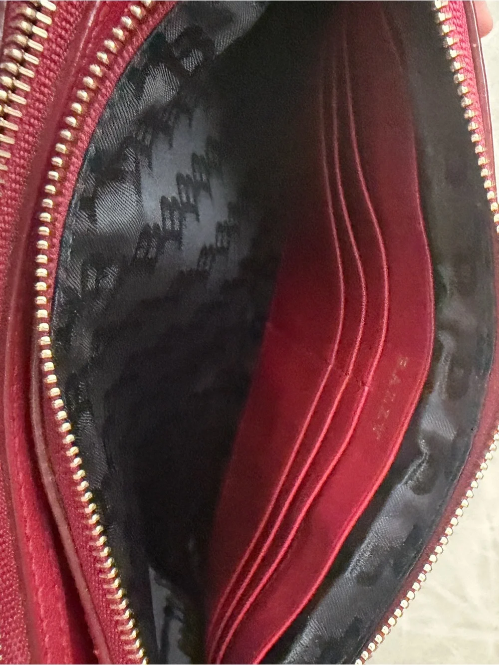 Bally Drice Burgundy Quilted Leather Crossbody with Signature Stripe